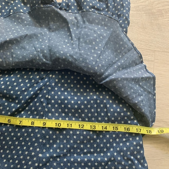 Lucca Couture Denim Chambray Star Romper Peplum M - Picture 9 of 11